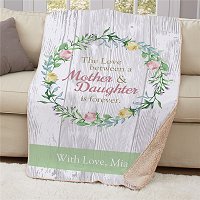 Mother's Day Gift Guide - Personalized Sherpa Throw